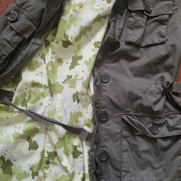 Joe Fresh Army green jacket - Picture 2 of 5
